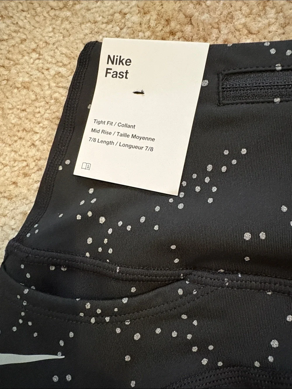 Nike Black High-Rise Leggings with Side & Back Detail